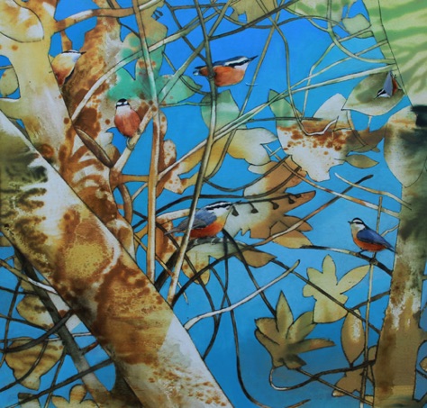 Nuthatches
15x15.75
oil on aluminum Nuthatches
15x15.75
oil on aluminum